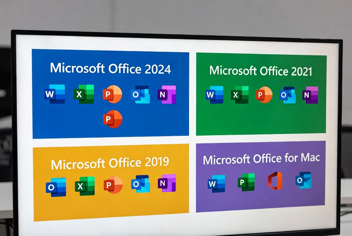 Microsoft Office editions comparison: Office 2024, 2021, 2019, and Mac versions