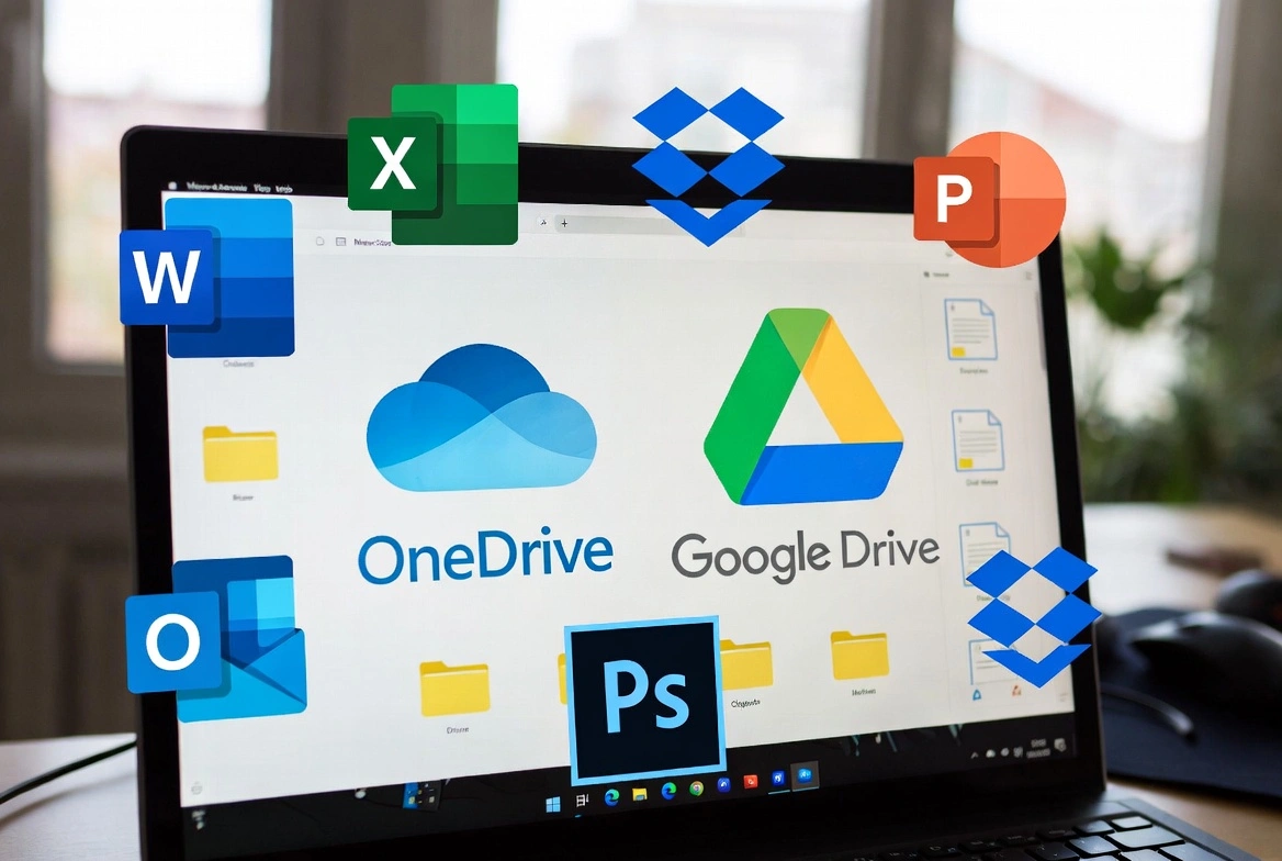 Ecosistema de integraciones OneDrive y Google Drive con apps populares