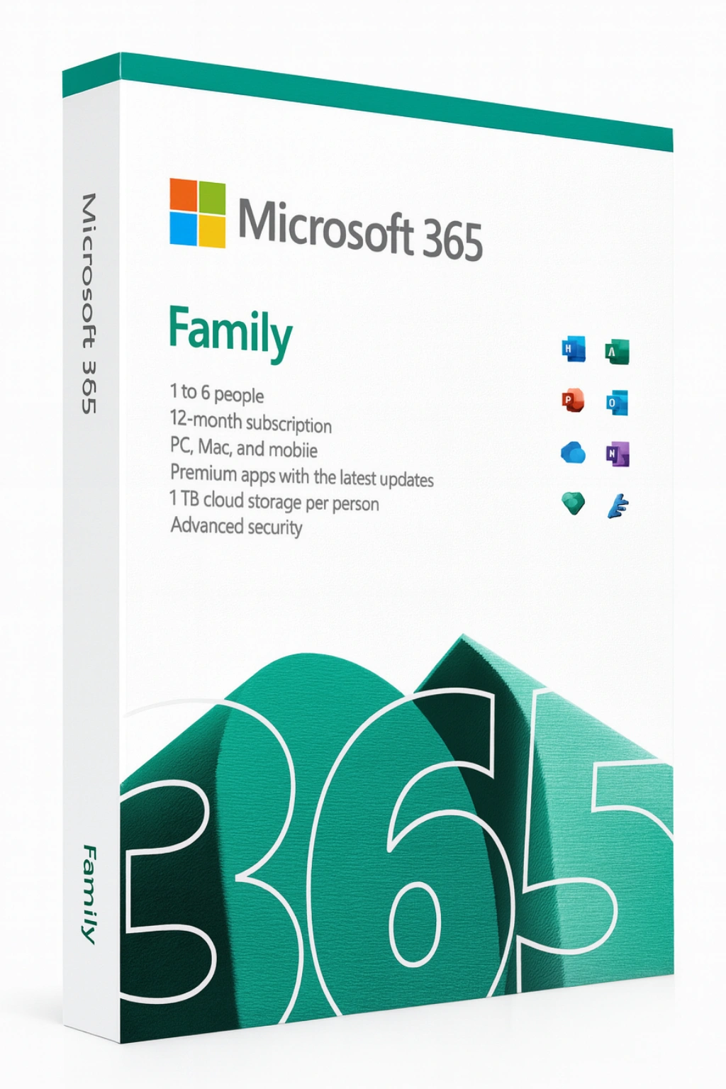 Suscripción de Microsoft 365 Familia 6 Usuarios 6TB 1 Año - Suite completa de Microsoft 365 para hasta 6 miemb... - Buy now at Prise Keys