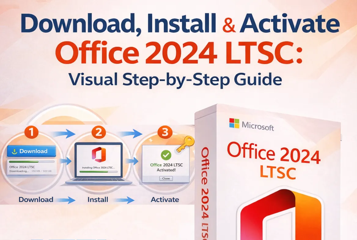Descargar, Instalar y Activar Office 2024 LTSC - Guía Visual Paso a Paso