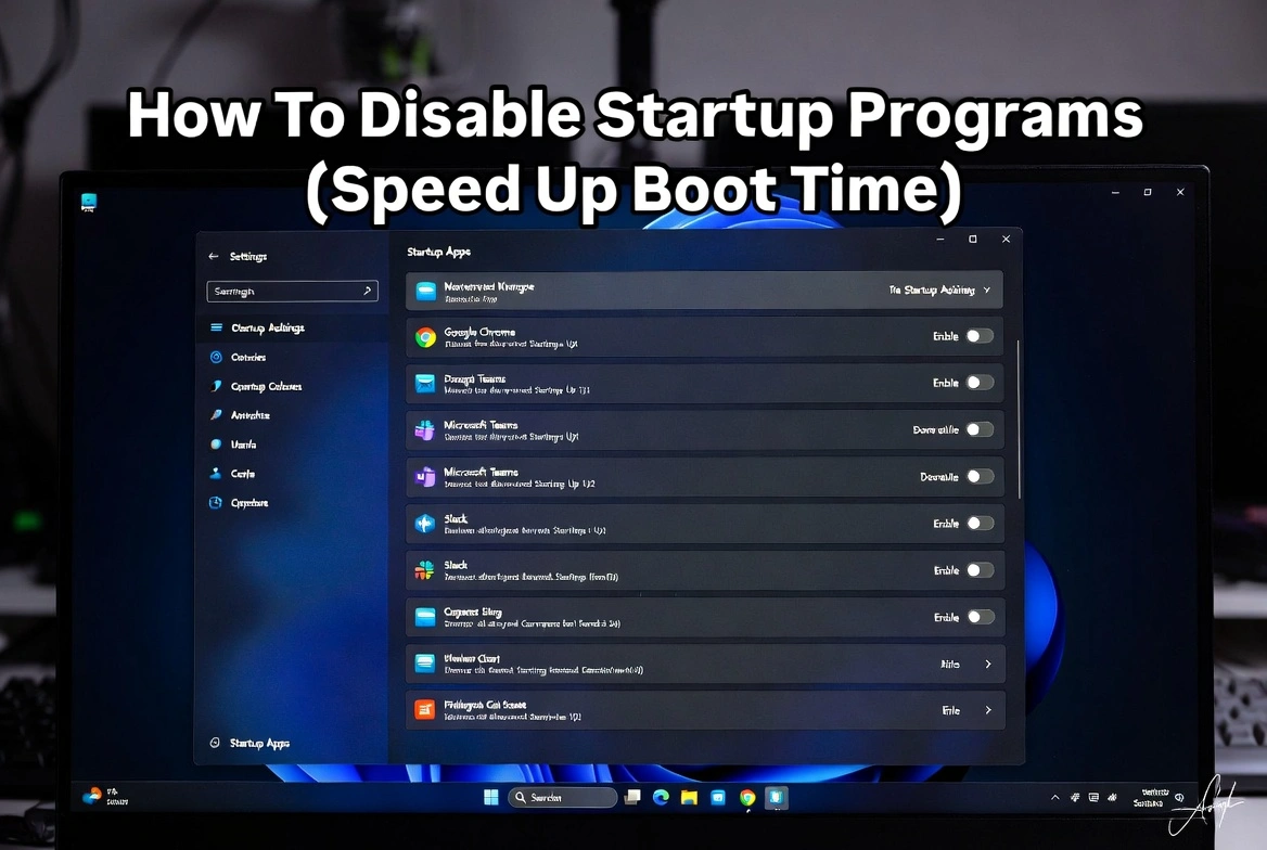 Cómo Desactivar Programas de Inicio en Windows 11 (Acelera el Arranque)