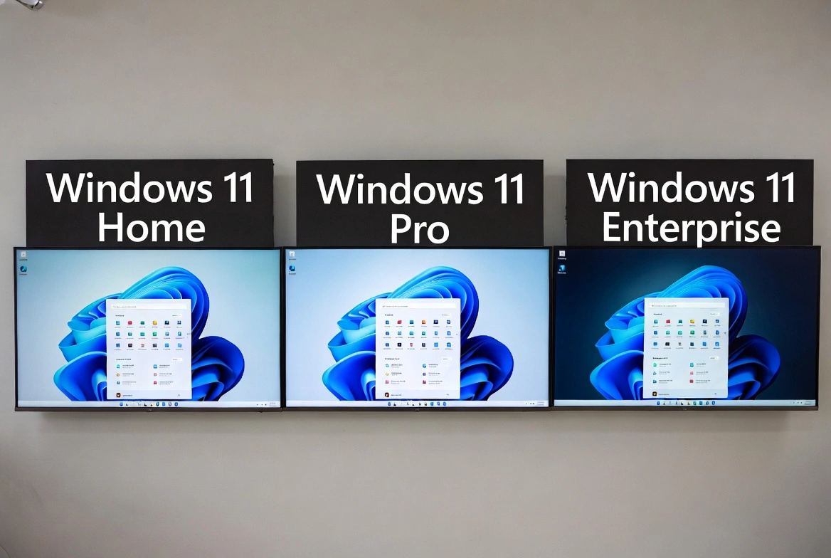Ediciones de Windows 11 Explicadas: Home vs Pro vs Enterprise (¿Cuál Necesitas?)