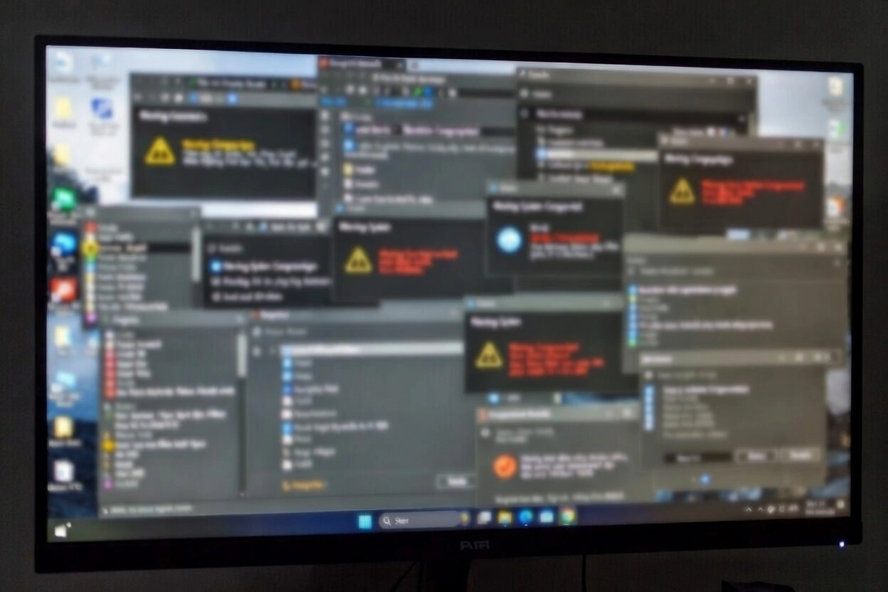 Señales de infección por malware - Indicadores visuales de PC comprometida en Windows