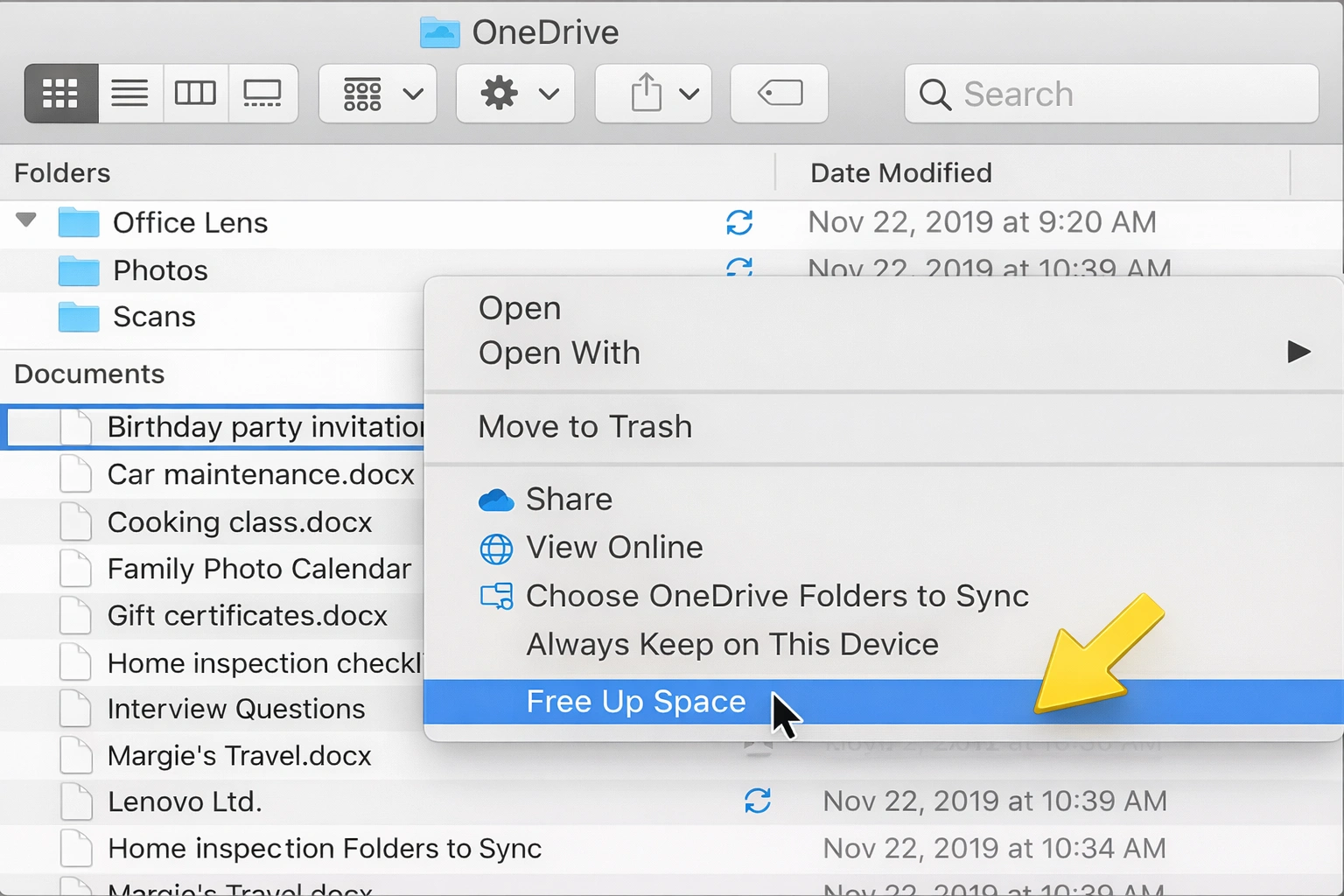 OneDrive archivos bajo demanda - Liberar espacio local manteniendo acceso a la nube