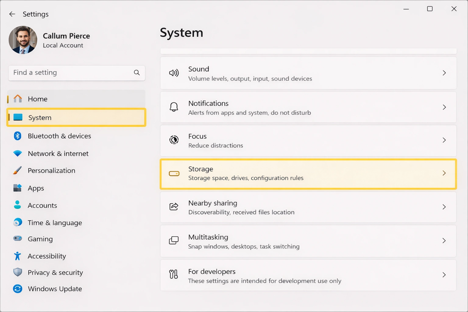 Sensor de almacenamiento Windows 11 - Configuración automática y opciones de limpieza programada