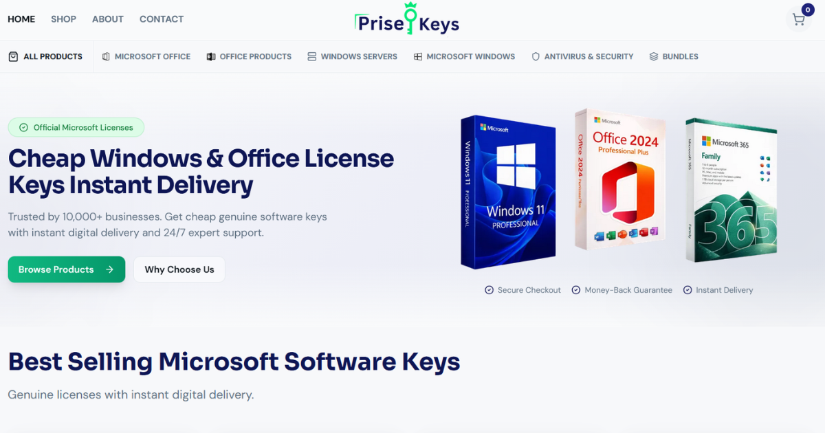 Cheap Windows & Office License Keys – Instant Delivery | PRISE KEYS
